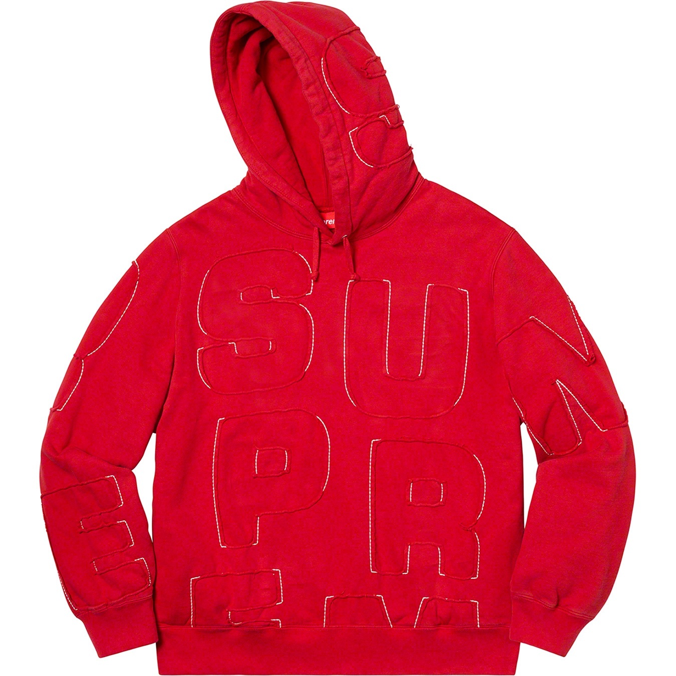 Cutout Letters Hooded Sweatshirt view 4